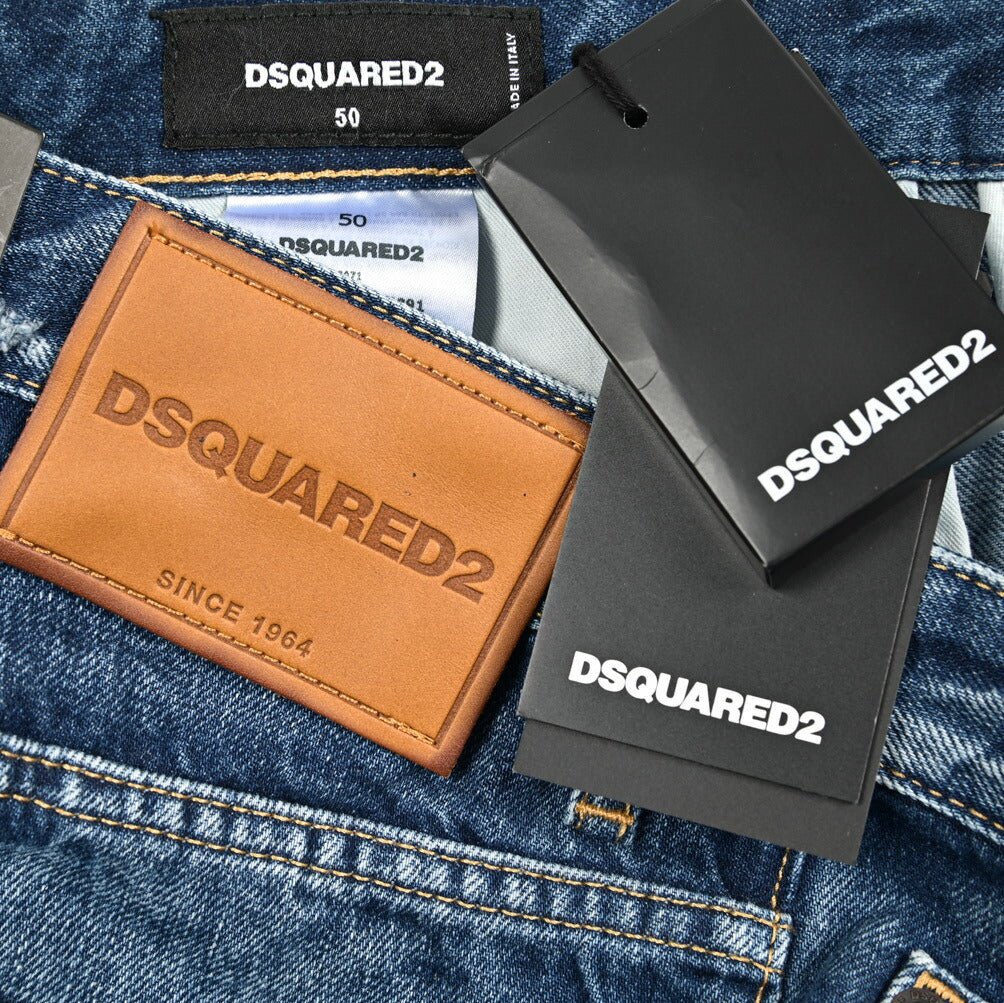 DSQUARED2 642 JEAN コットン100% ダメージデニムジーンズ｜426156 - 50｜GUARDAROBA MILANO OFFICIAL STORE