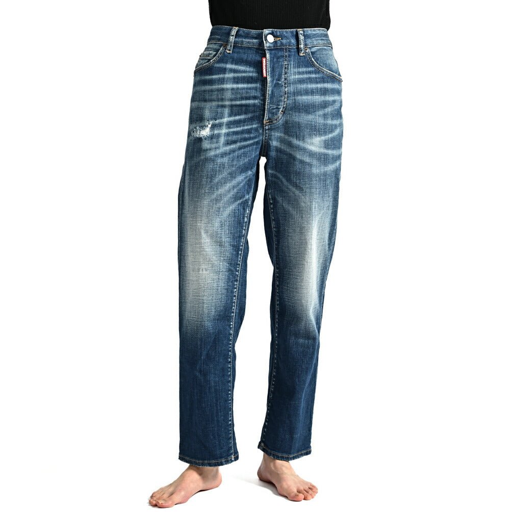 《レディース》DSQUARED2 BOSTON JEAN ストレッチデニム ダメージジーンズ｜GUARDAROBA MILANO OFFICIAL STORE