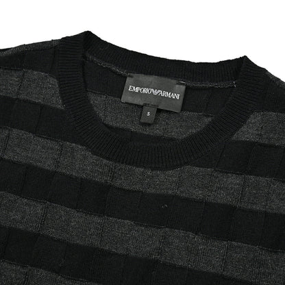 EMPORIO ARMANI ヴァージンウール100% クルーネックハイゲージニットセーター｜415115-M｜GUARDAROBA MILANO OFFICIAL STORE