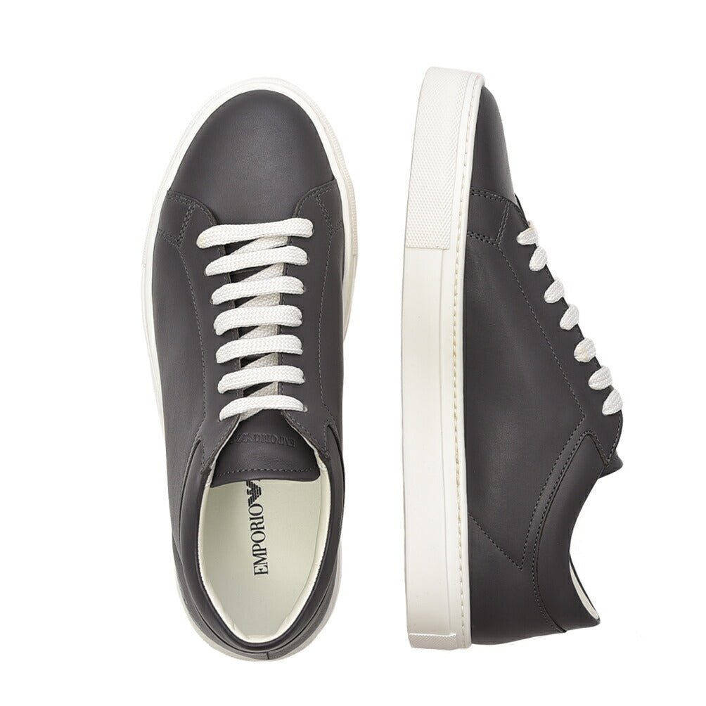 エンポリオ アルマーニ】EMPORIO ARMANI レザースニーカー EMPORIO