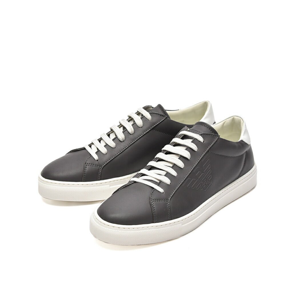 SALE｜EMPORIO ARMANI エンポリオアルマーニ / カーフレザースニーカー