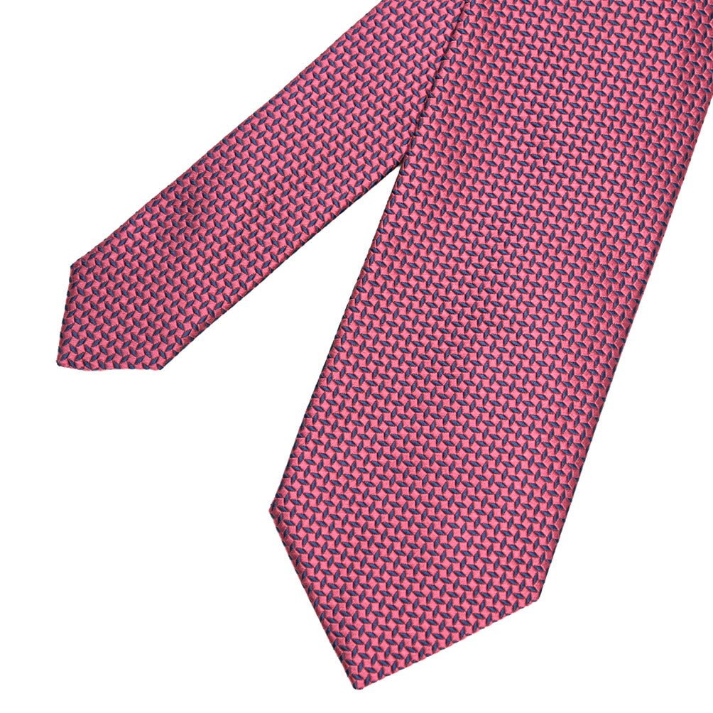 ETON シルク100% 織柄ネクタイ ピンク 146cm×8cm | GUARDAROBA MILANO OFFICIAL STORE