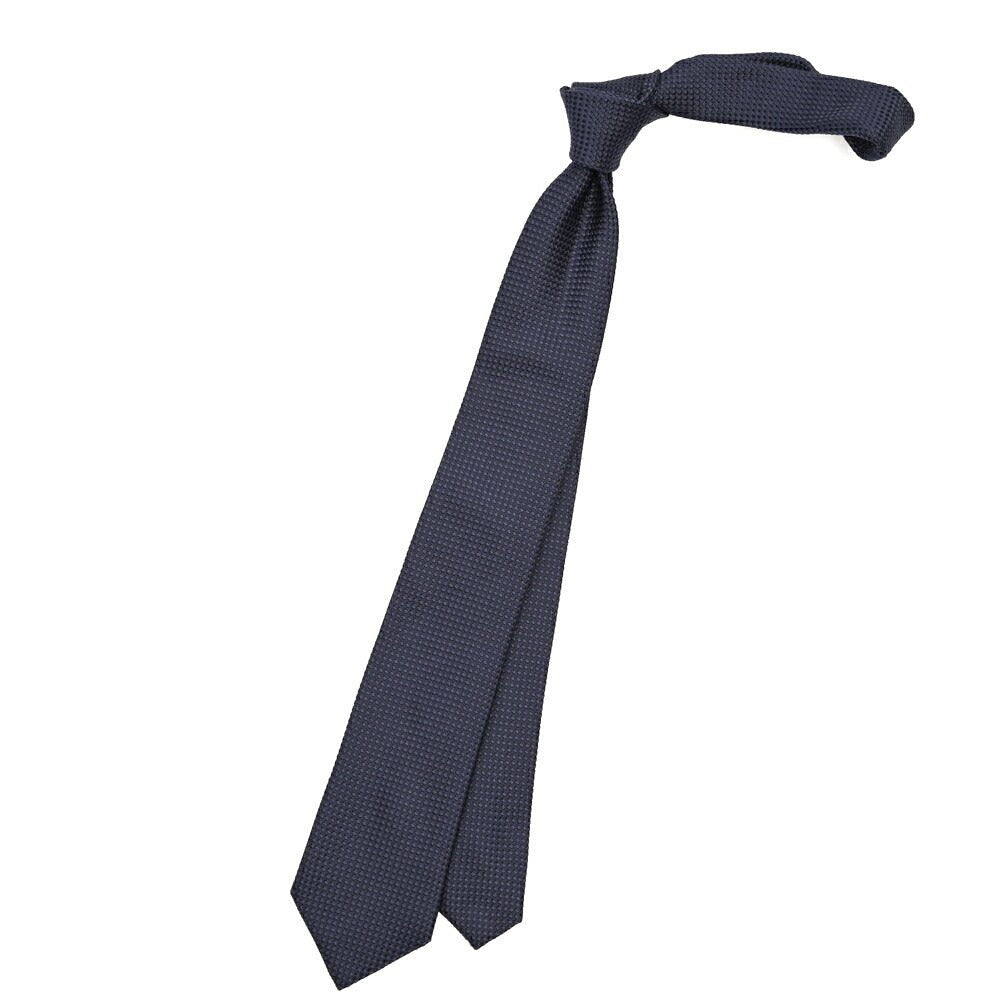 ETON シルク100% 織柄ネクタイ ネイビー 148cm×7cm | GUARDAROBA MILANO OFFICIAL STORE