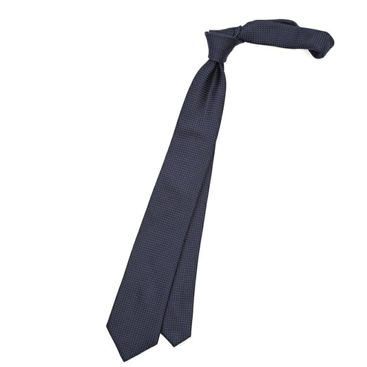 ETON シルク100% 織柄ネクタイ ネイビー 148cm×7cm | GUARDAROBA MILANO OFFICIAL STORE