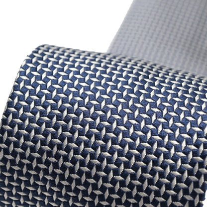 ETON シルク100% 織柄ネクタイ ネイビー 148cm×8cm | GUARDAROBA MILANO OFFICIAL STORE