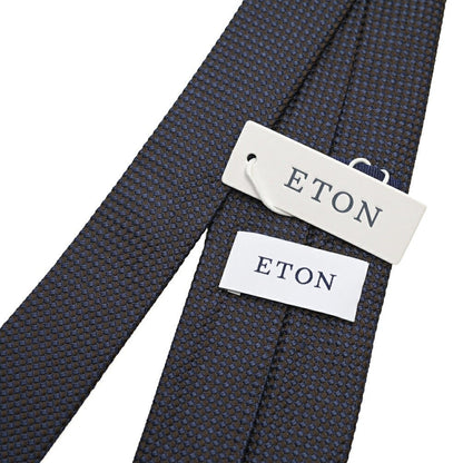 ETON シルク100% 織柄ネクタイ ネイビー 148cm×7cm | GUARDAROBA MILANO OFFICIAL STORE