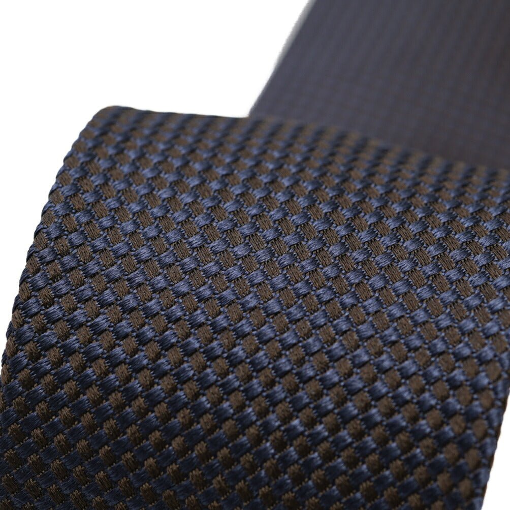 ETON シルク100% 織柄ネクタイ ネイビー 148cm×7cm | GUARDAROBA MILANO OFFICIAL STORE
