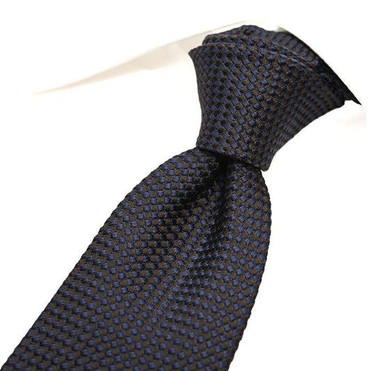ETON シルク100% 織柄ネクタイ ネイビー 148cm×7cm | GUARDAROBA MILANO OFFICIAL STORE