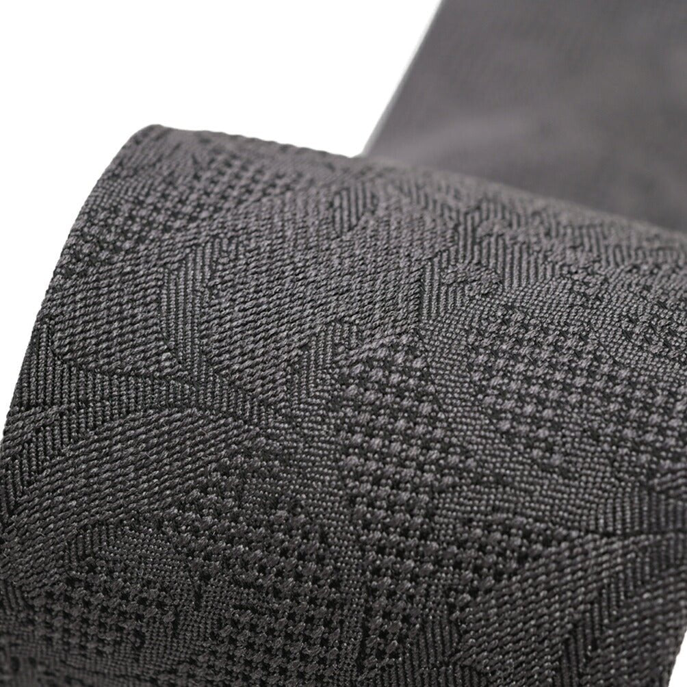 ETON シルク100% 総柄ネクタイ グレー 146cm×8cm | GUARDAROBA MILANO OFFICIAL STORE