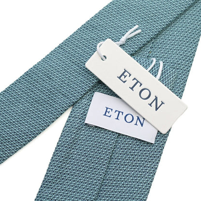 ETON シルク100% 織柄ネクタイ グリーン 147cm×7cm | GUARDAROBA MILANO OFFICIAL STORE
