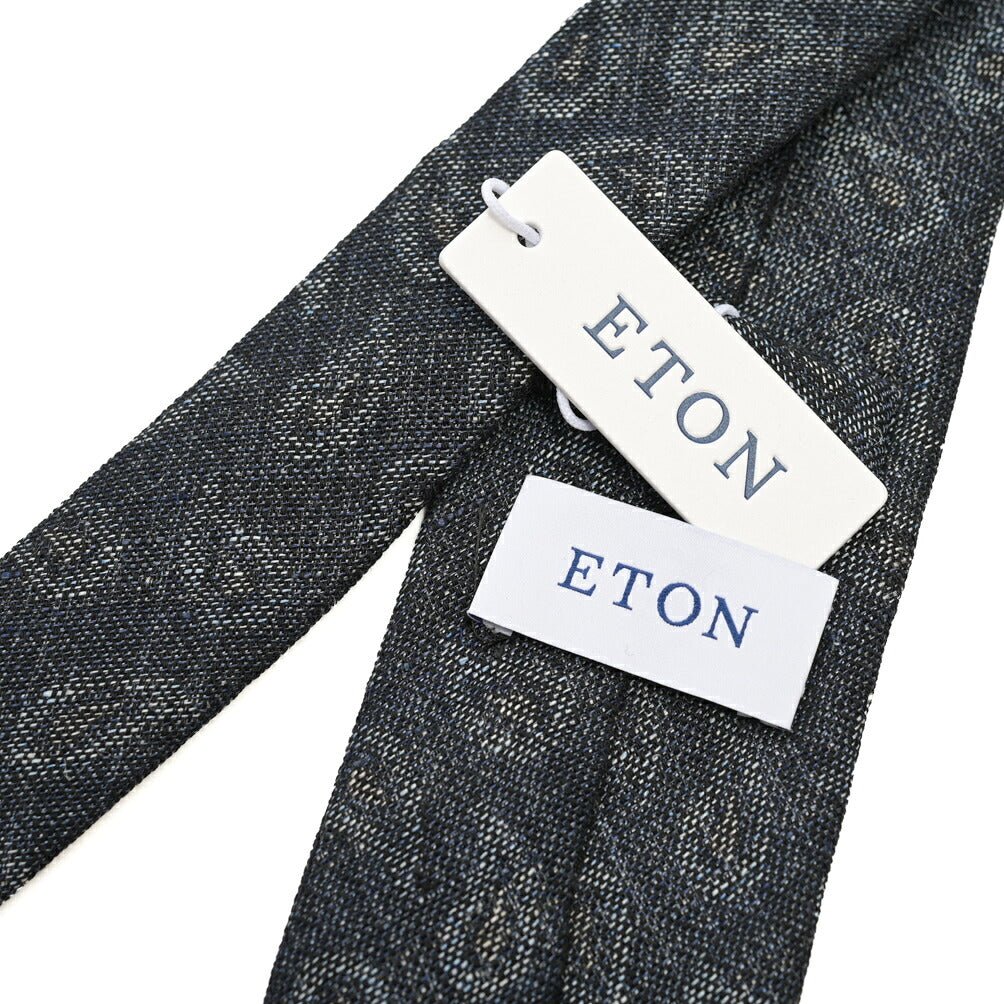ETON ウール混リネン ペイズリー柄ネクタイ グレー 144cm×7cm | GUARDAROBA MILANO OFFICIAL STORE