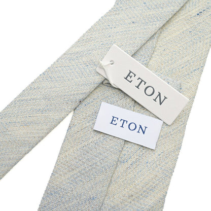 ETON ウール混リネン 織柄ネクタイ グレー 146cm×8.5cm | GUARDAROBA MILANO OFFICIAL STORE