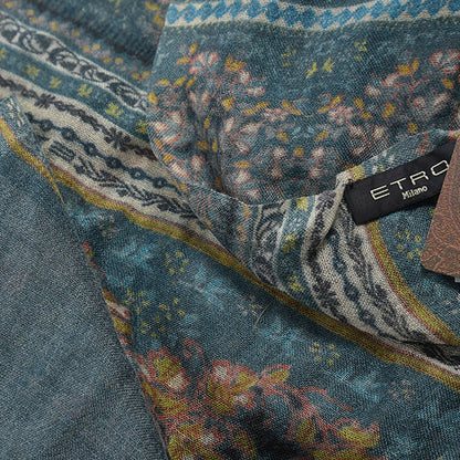 ETRO カシミヤ100% ボタニカル柄ストール｜GUARDAROBA MILANO OFFICIAL STORE