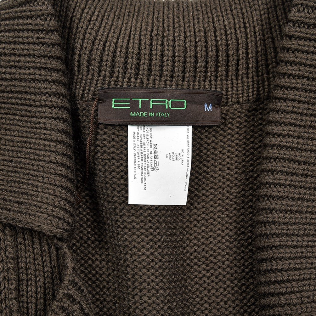 ETRO ウール100% ラペルドカーディガン(ニットジャケット)｜GUARDAROBA MILANO OFFICIAL STORE