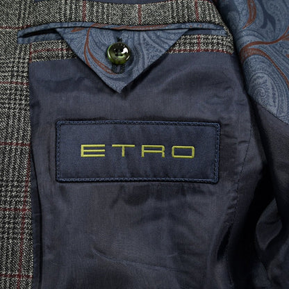 ETRO ウール100% 2Bシングルテーラードスーツ｜GUARDAROBA MILANO OFFICIAL STORE