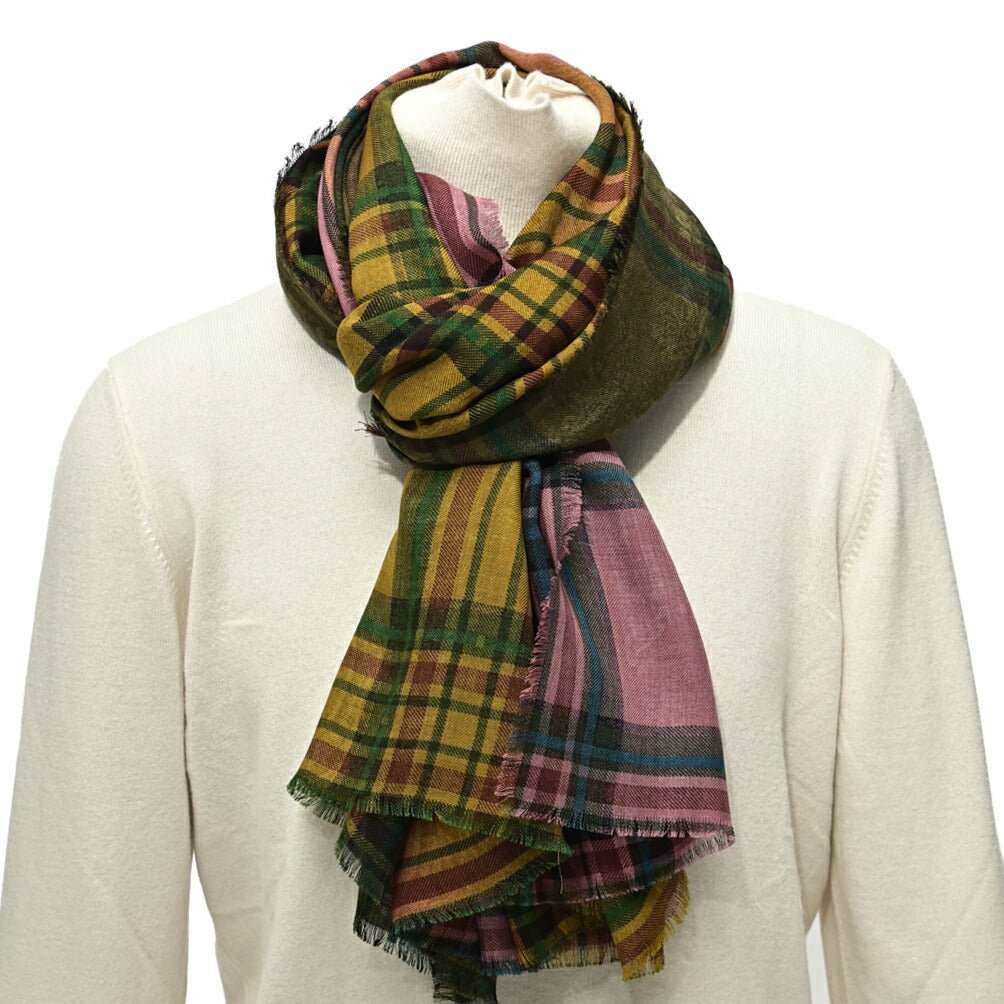 ETRO ウール100% チェック柄ストール｜407343｜GUARDAROBA MILANO OFFICIAL STORE