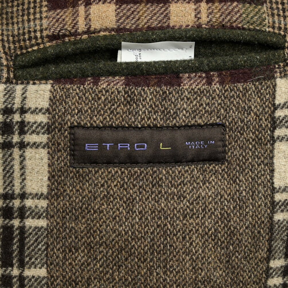 ETRO ウール100% スタンドカラーフィールドジャケット｜GUARDAROBA MILANO OFFICIAL STORE