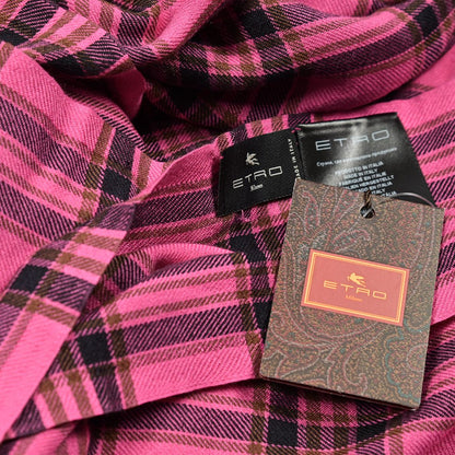 クーポン対象｜ETRO カシミヤモダール チェック柄ストール｜GUARDAROBA MILANO OFFICIAL STORE