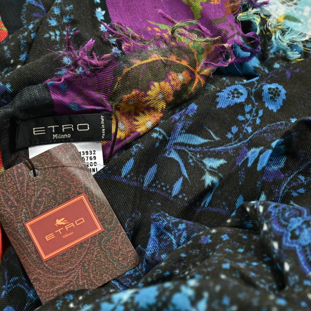 クーポン対象｜ETRO モダールカシミヤ 花柄ストール｜GUARDAROBA MILANO OFFICIAL STORE