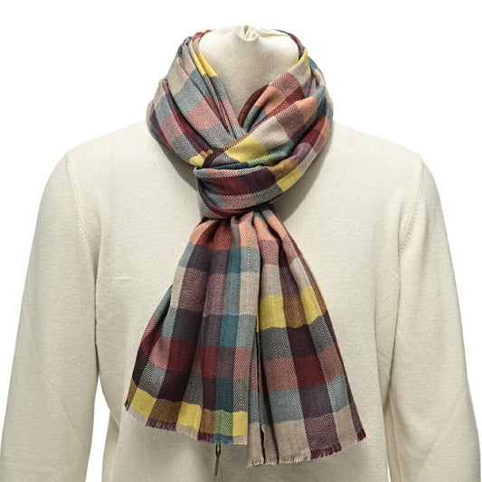 SALE｜ETRO カシミヤシルク チェック柄ストール｜407017｜GUARDAROBA MILANO OFFICIAL STORE