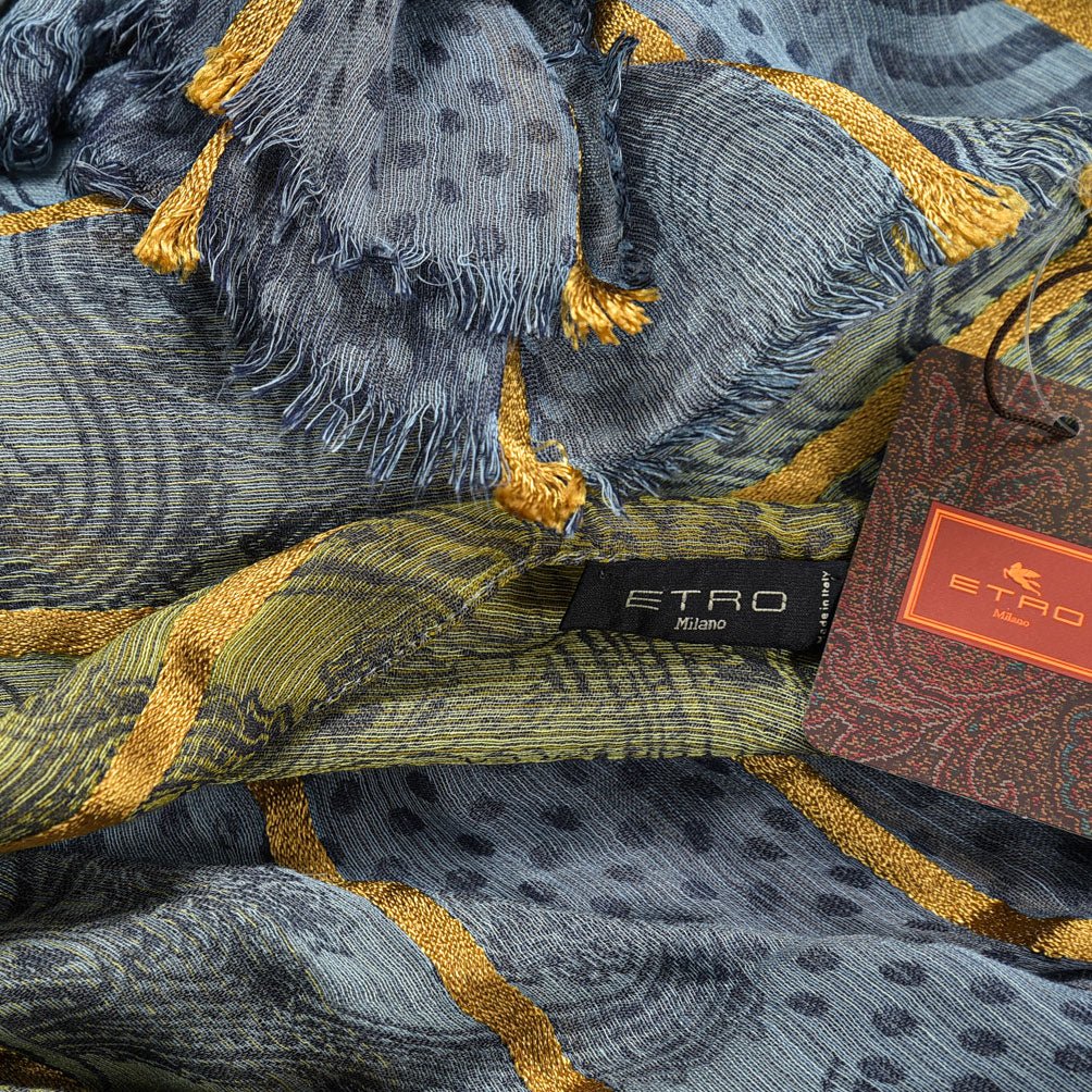 ETRO ビスコースシルク 総柄ストール｜GUARDAROBA MILANO OFFICIAL STORE