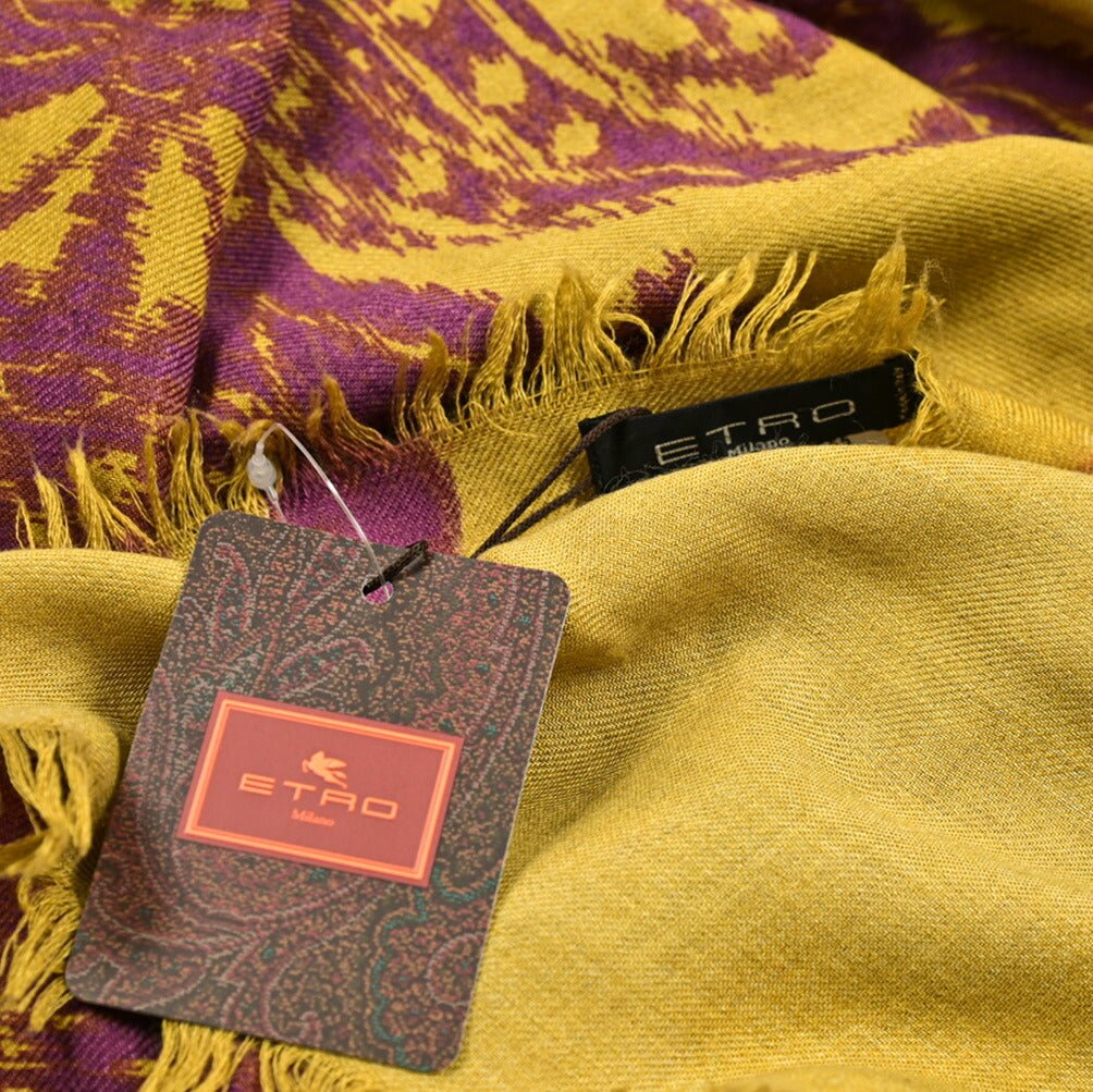 クーポン対象｜ETRO ウールカシミヤシルク ペイズリー柄ストール｜GUARDAROBA MILANO OFFICIAL STORE