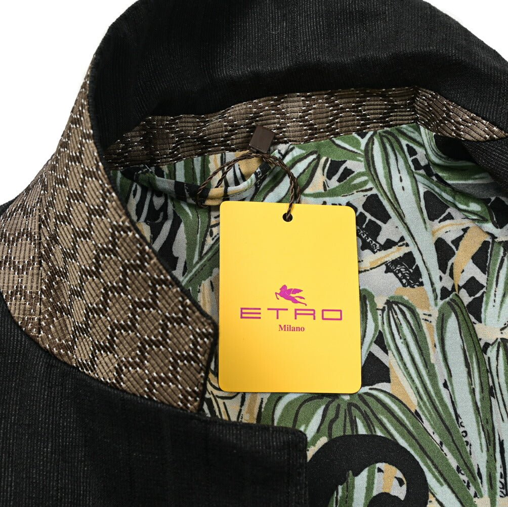 ETRO シルクリネン 2Bシングルテーラードジャケット｜GUARDAROBA MILANO OFFICIAL STORE