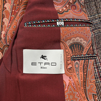 ETRO コットンシルクナイロンリネン 2Bシングルスリーピーススーツ｜GUARDAROBA MILANO OFFICIAL STORE