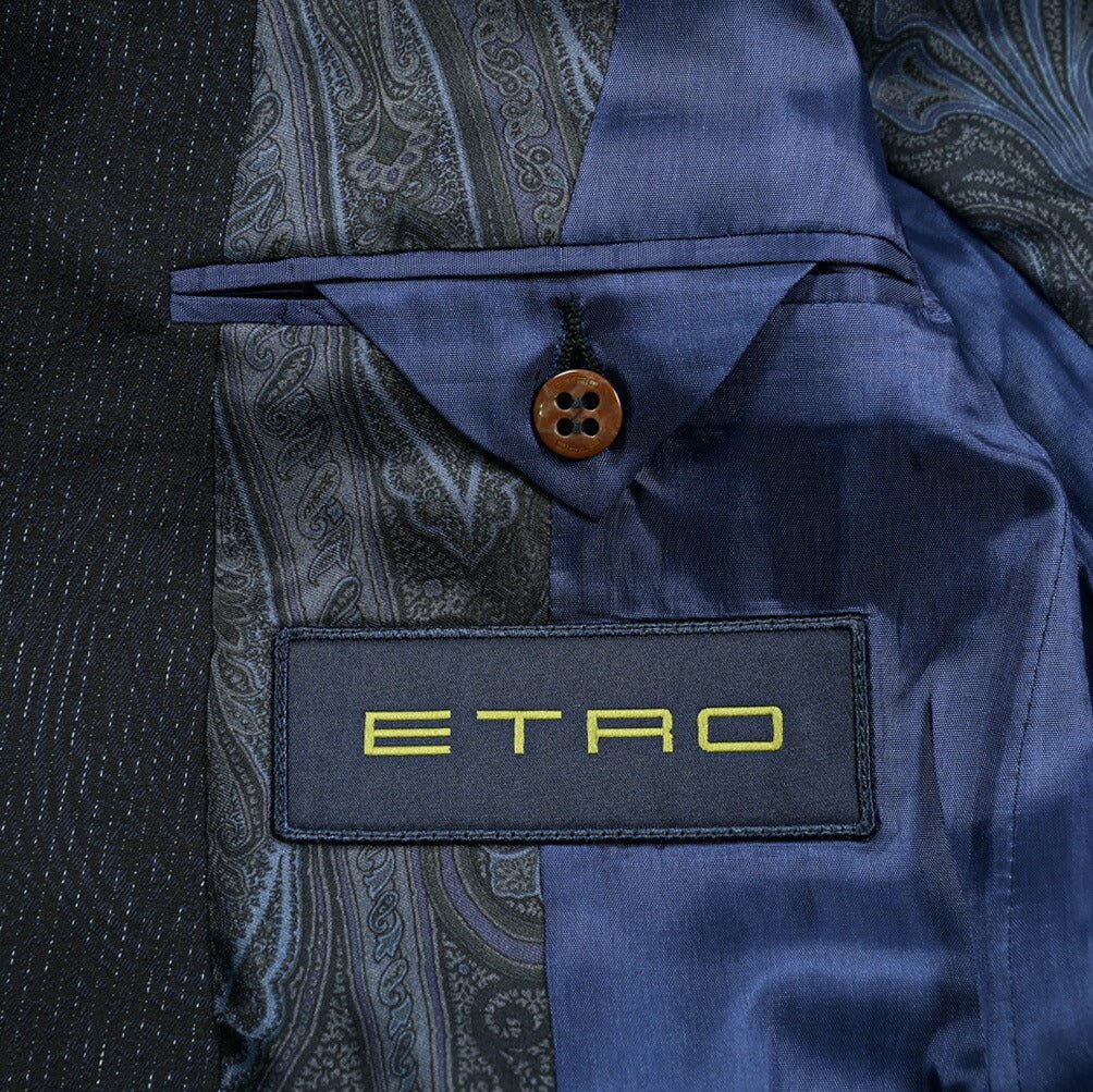 ETRO ウールシルク 2Bシングルテーラードスーツ｜GUARDAROBA MILANO OFFICIAL STORE