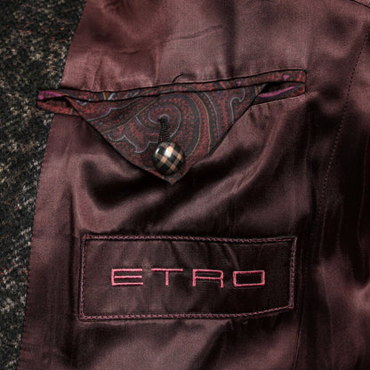 ETRO ウールアルパカモヘア 3Bシングルチェスターコート｜GUARDAROBA MILANO OFFICIAL STORE