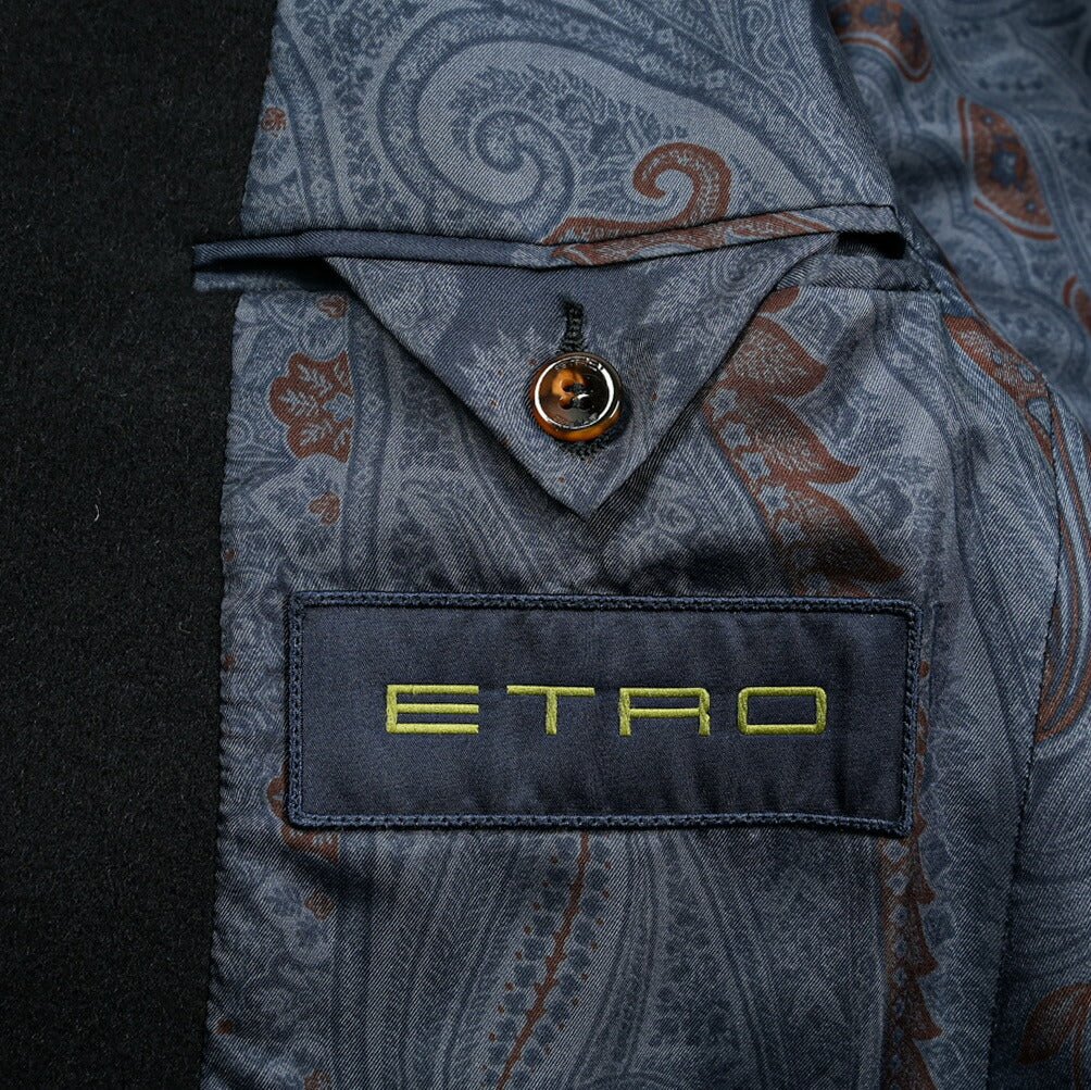 ETRO ウールカシミヤ 3Bシングルチェスターコート｜GUARDAROBA MILANO OFFICIAL STORE