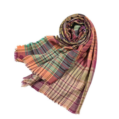 ETRO カシミヤシルク チェック柄ストール｜407356｜GUARDAROBA MILANO OFFICIAL STORE