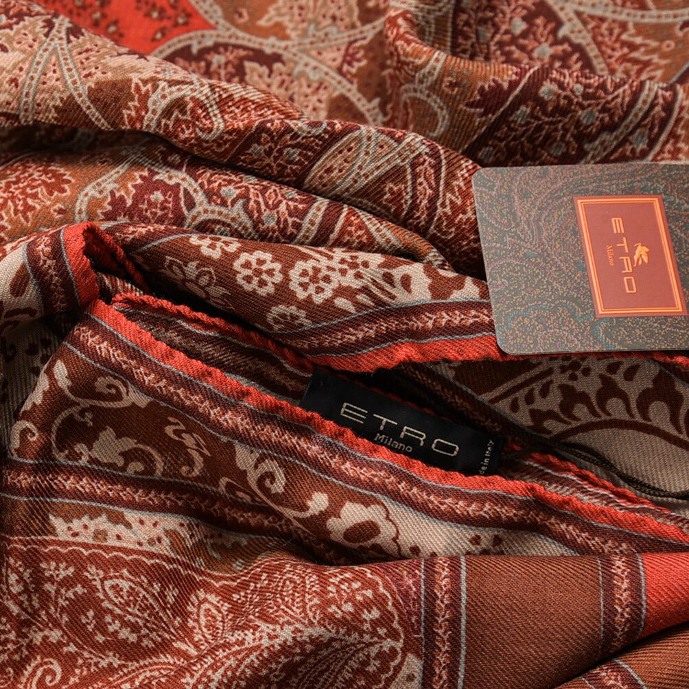 ETRO ウールシルク ペイズリー柄ストール｜GUARDAROBA MILANO OFFICIAL STORE