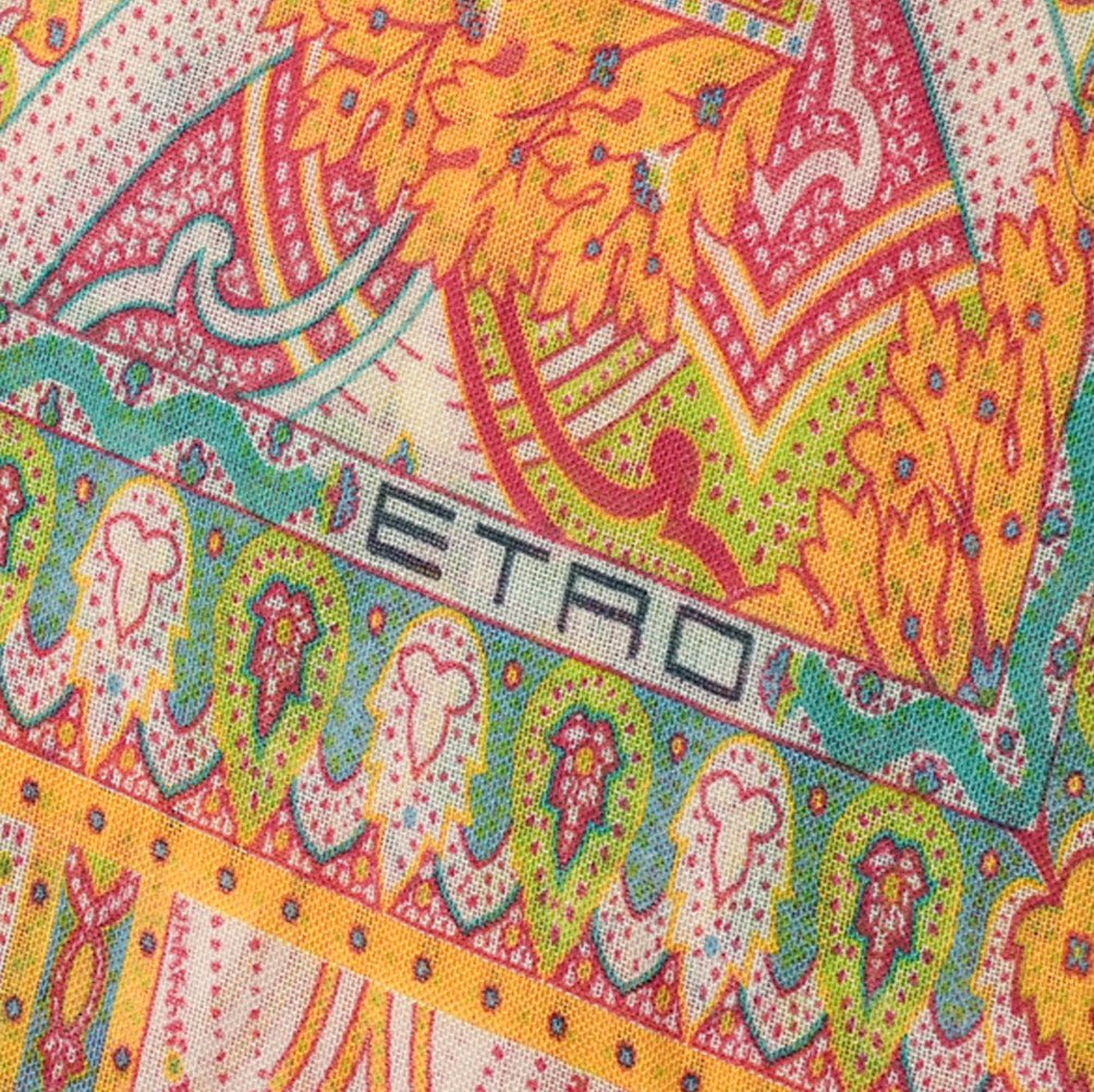 ETRO カシミヤシルクウール ペイズリー柄ストール｜GUARDAROBA MILANO OFFICIAL STORE