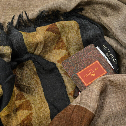 ETRO モダールカシミヤ 総柄スクエアストール｜GUARDAROBA MILANO OFFICIAL STORE