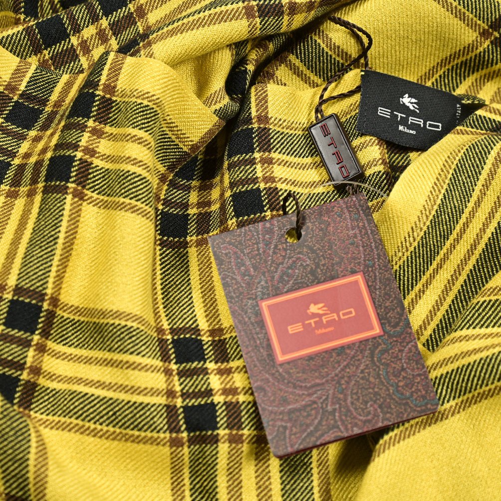 クーポン対象｜ETRO カシミヤモダール チェック柄ストール｜GUARDAROBA MILANO OFFICIAL STORE