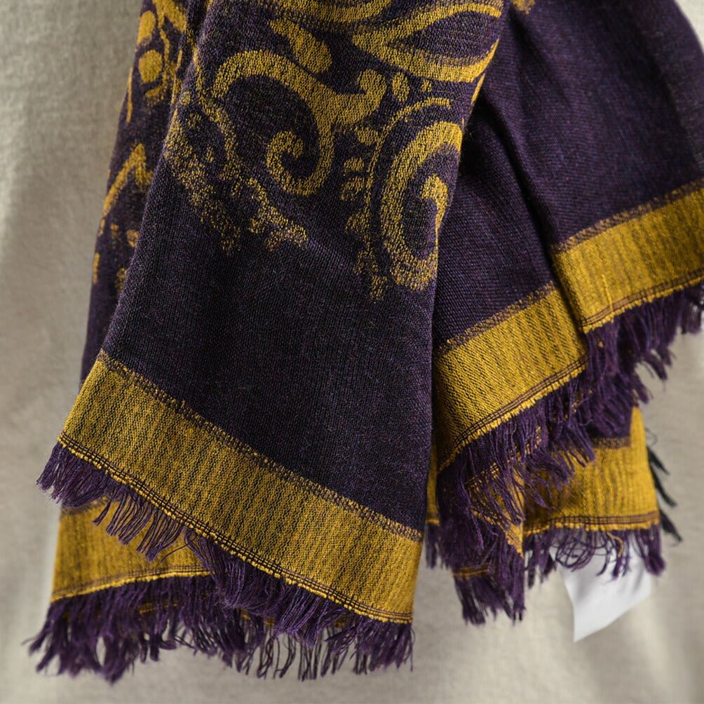 ETRO ビスコースウールモダールコットン ペイズリー柄スクエアストール｜GUARDAROBA MILANO OFFICIAL STORE