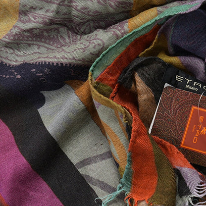 ETRO モダールカシミヤ 総柄ストール｜GUARDAROBA MILANO OFFICIAL STORE