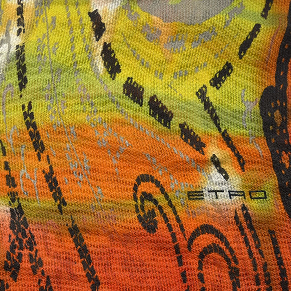 ETRO モダールカシミヤ タイダイ柄ストール｜GUARDAROBA MILANO OFFICIAL STORE