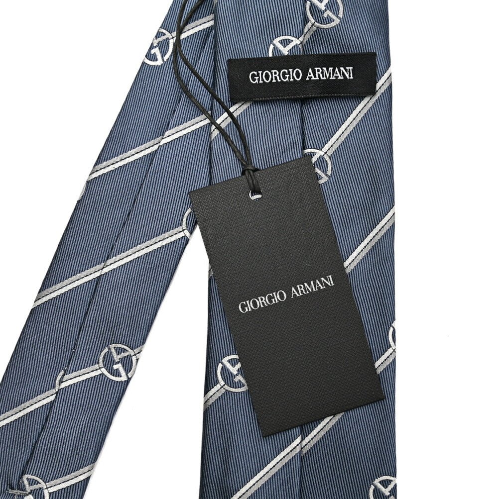 GIORGIO ARMANI シルク100% 総柄ロゴネクタイ｜434350｜GUARDAROBA MILANO OFFICIAL STORE