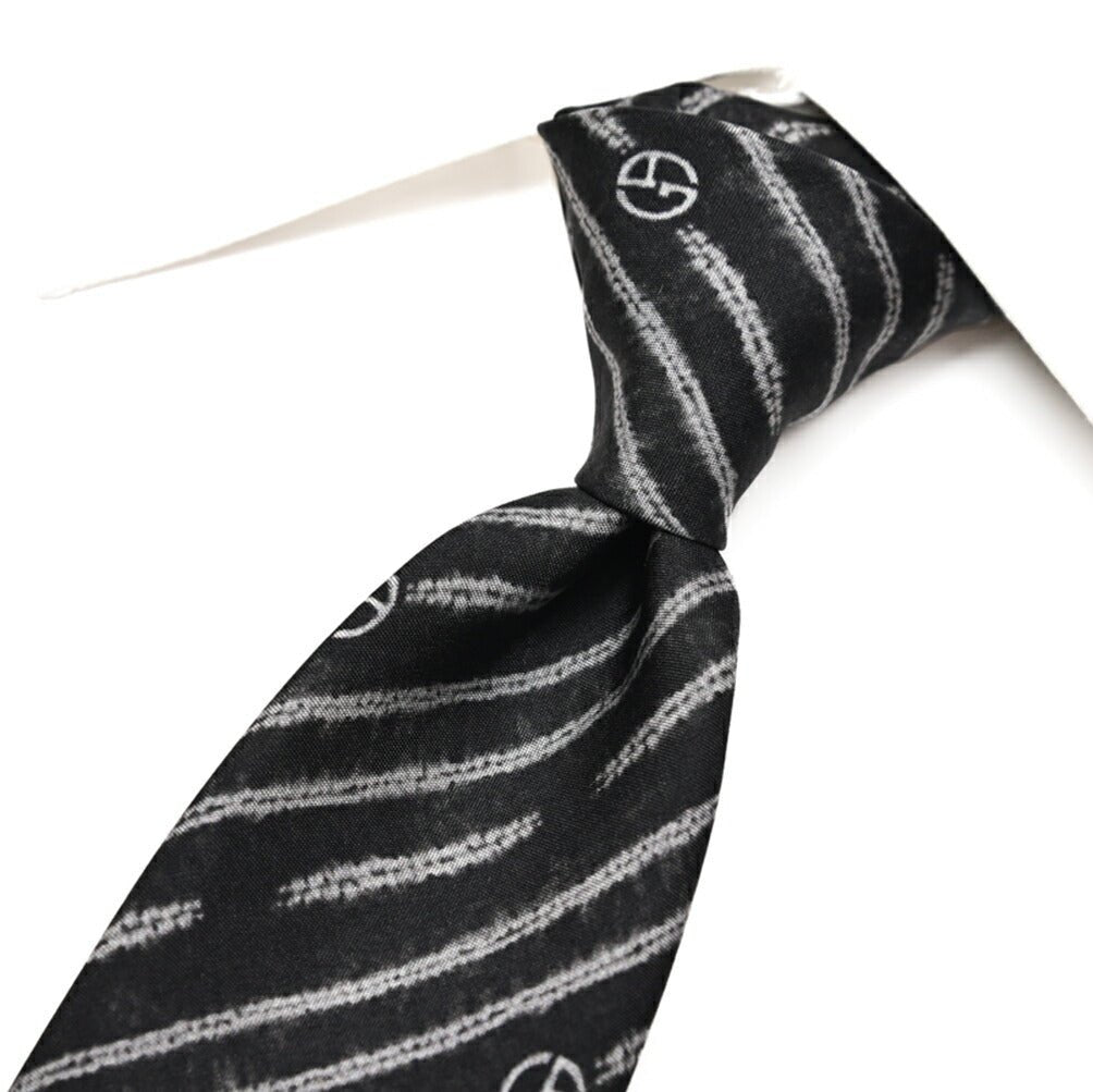 GIORGIO ARMANI シルク100% 総柄ロゴネクタイ｜434385｜GUARDAROBA MILANO OFFICIAL STORE