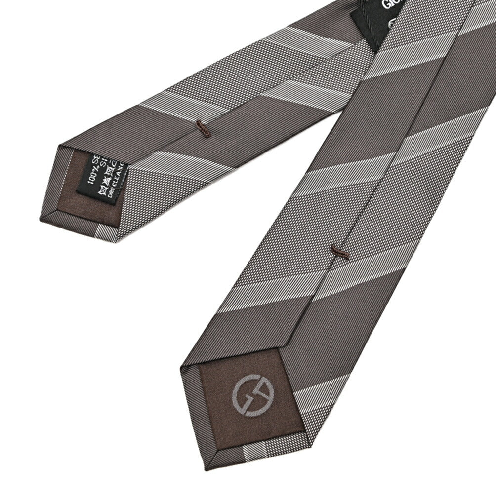 GIORGIO ARMANI シルク100% レジメンタル柄ネクタイ ナロータイ｜434405｜GUARDAROBA MILANO OFFICIAL STORE