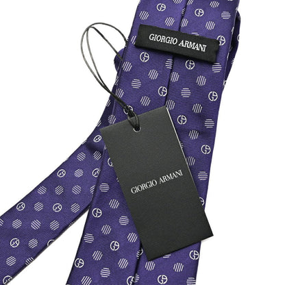 GIORGIO ARMANI シルク100% 小紋柄ロゴ ネクタイ｜434445｜GUARDAROBA MILANO OFFICIAL STORE