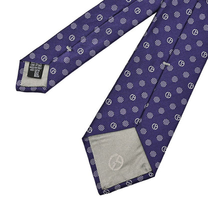 GIORGIO ARMANI シルク100% 小紋柄ロゴ ネクタイ｜434445｜GUARDAROBA MILANO OFFICIAL STORE