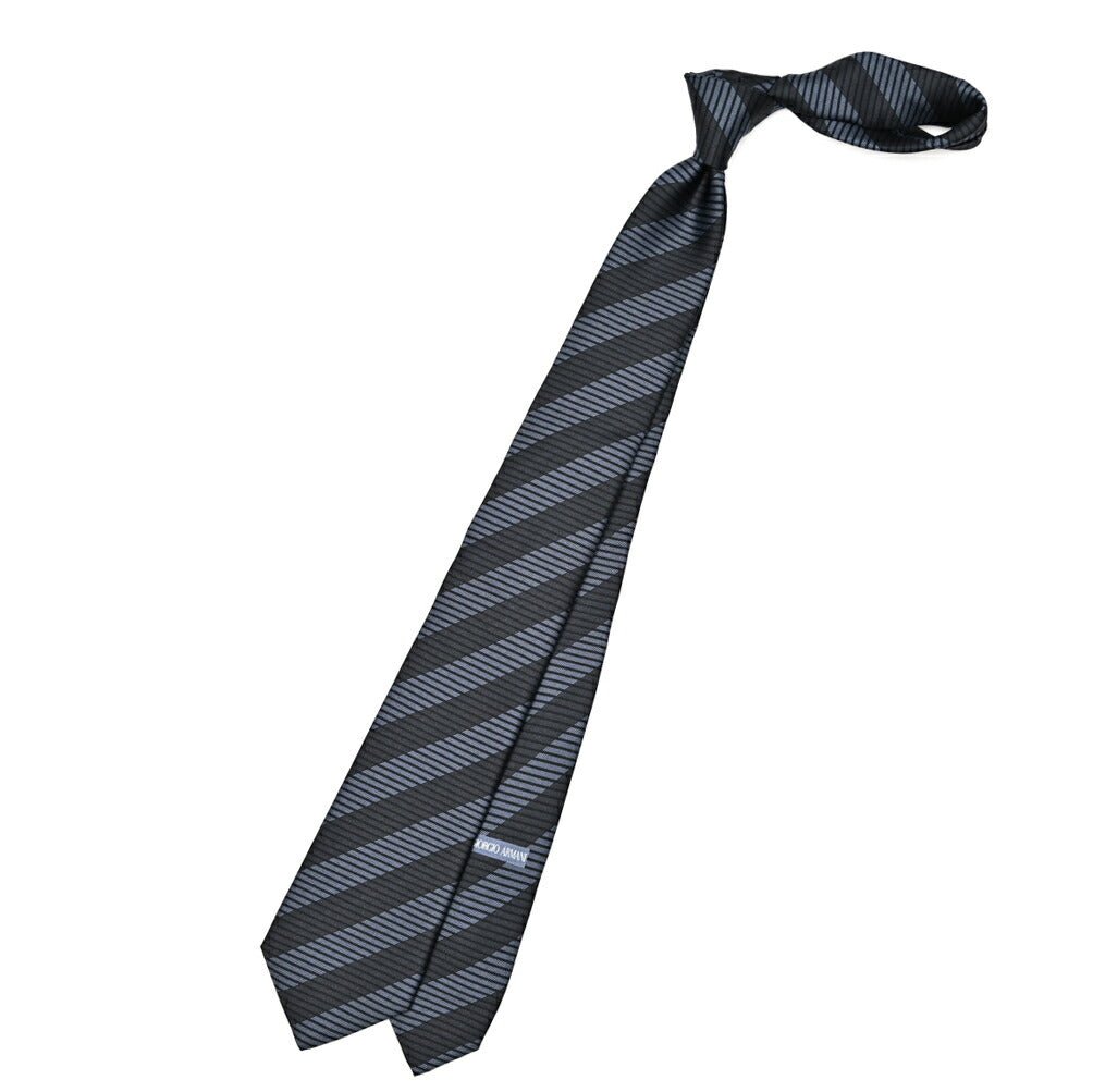 GIORGIO ARMANI シルク100% レジメンタル柄ネクタイ｜434453｜GUARDAROBA MILANO OFFICIAL STORE