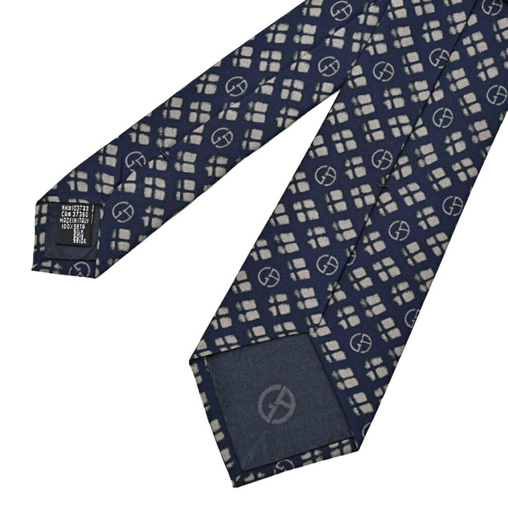 GIORGIO ARMANI シルク100% 総柄ロゴネクタイ｜434470｜GUARDAROBA MILANO OFFICIAL STORE