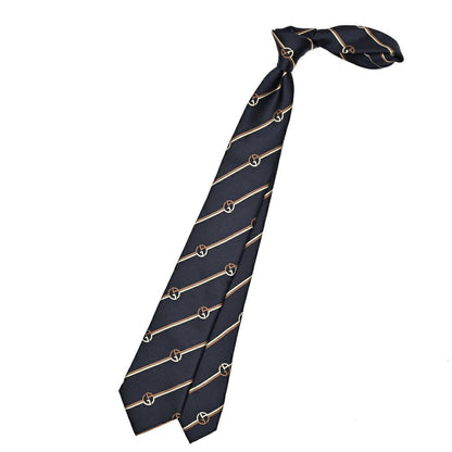 GIORGIO ARMANI シルク100% レジメンタル柄ロゴネクタイ｜434478｜GUARDAROBA MILANO OFFICIAL STORE