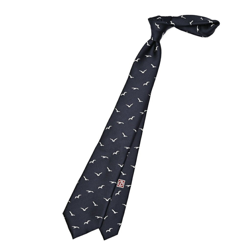 GIORGIO ARMANI シルク100% 小紋柄ロゴネクタイ｜434494｜GUARDAROBA MILANO OFFICIAL STORE