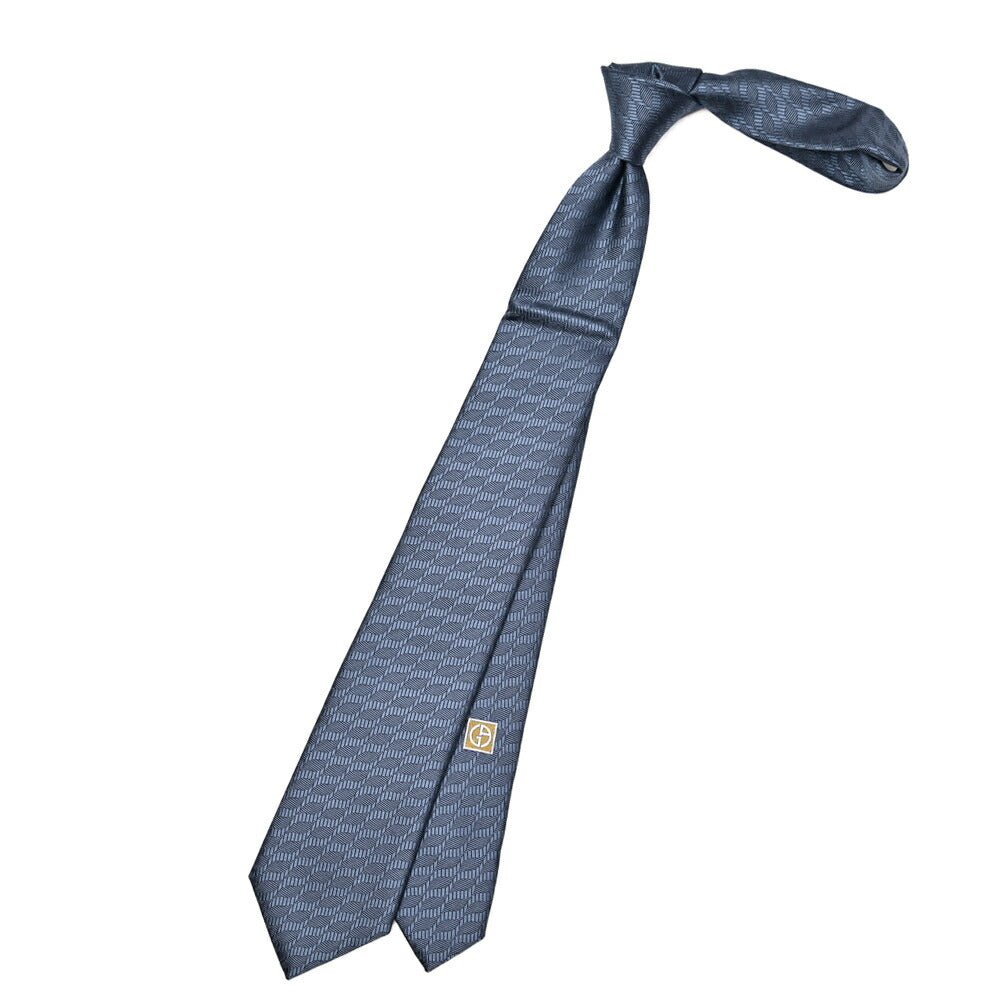 GIORGIO ARMANI シルク100% 幾何柄ロゴネクタイ｜434502｜GUARDAROBA MILANO OFFICIAL STORE