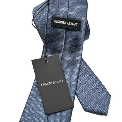 GIORGIO ARMANI シルク100% 幾何柄ロゴネクタイ｜434502｜GUARDAROBA MILANO OFFICIAL STORE